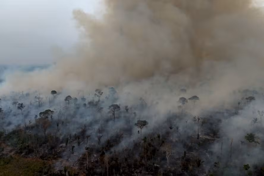 Incêndio florestal na Amazônia — Foto: MICHAEL DANTAS / AFP/04-09-2024