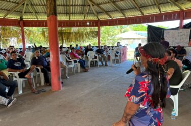 Encontro em Sawré Aboy, aldeia Munduruku do Médio Tapajós | Foto: Emily Costa/GT Infraestrutura